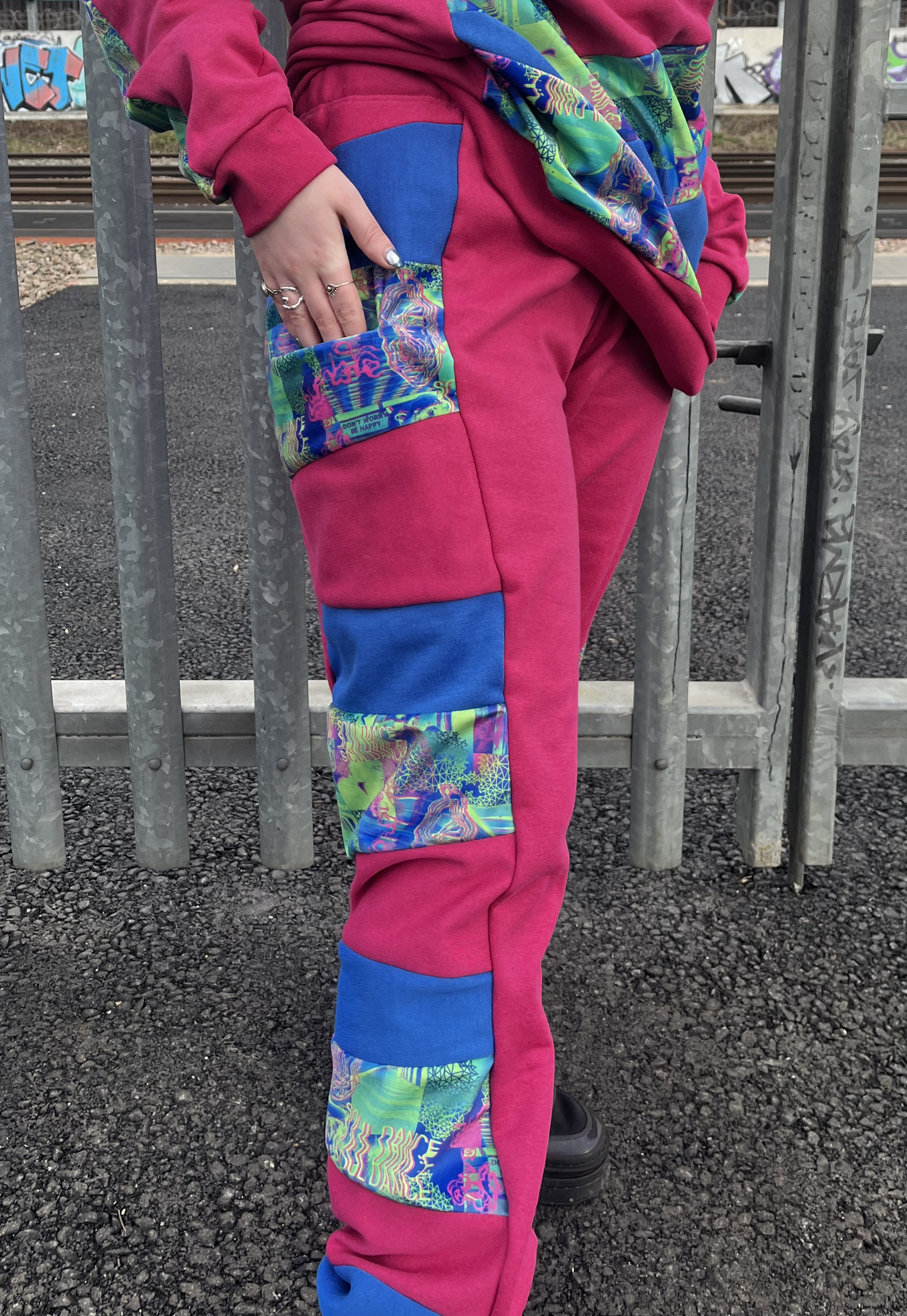 'Soul Dance' Patchwork Trackies
