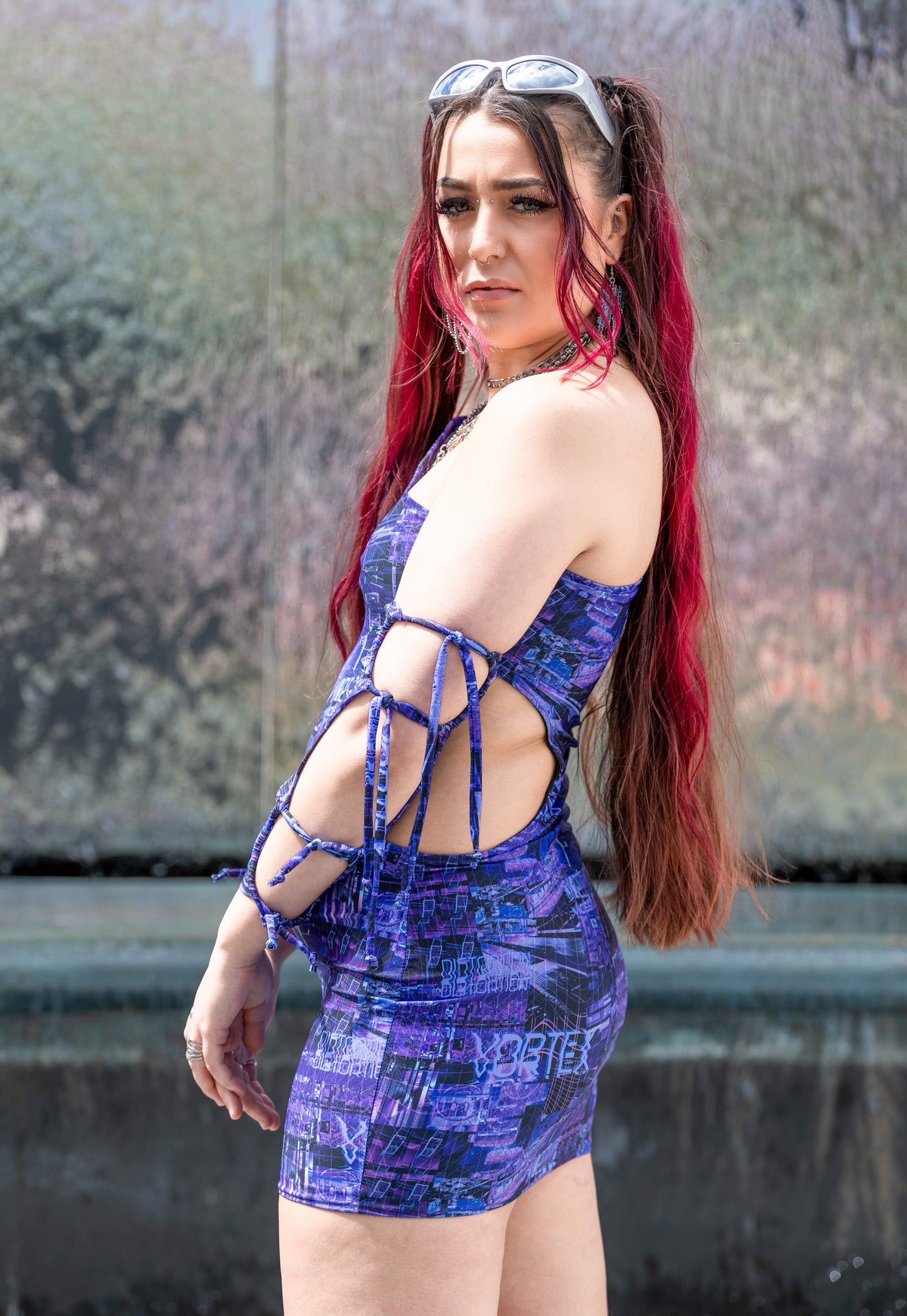 'Vortex' Sleeves - Purple