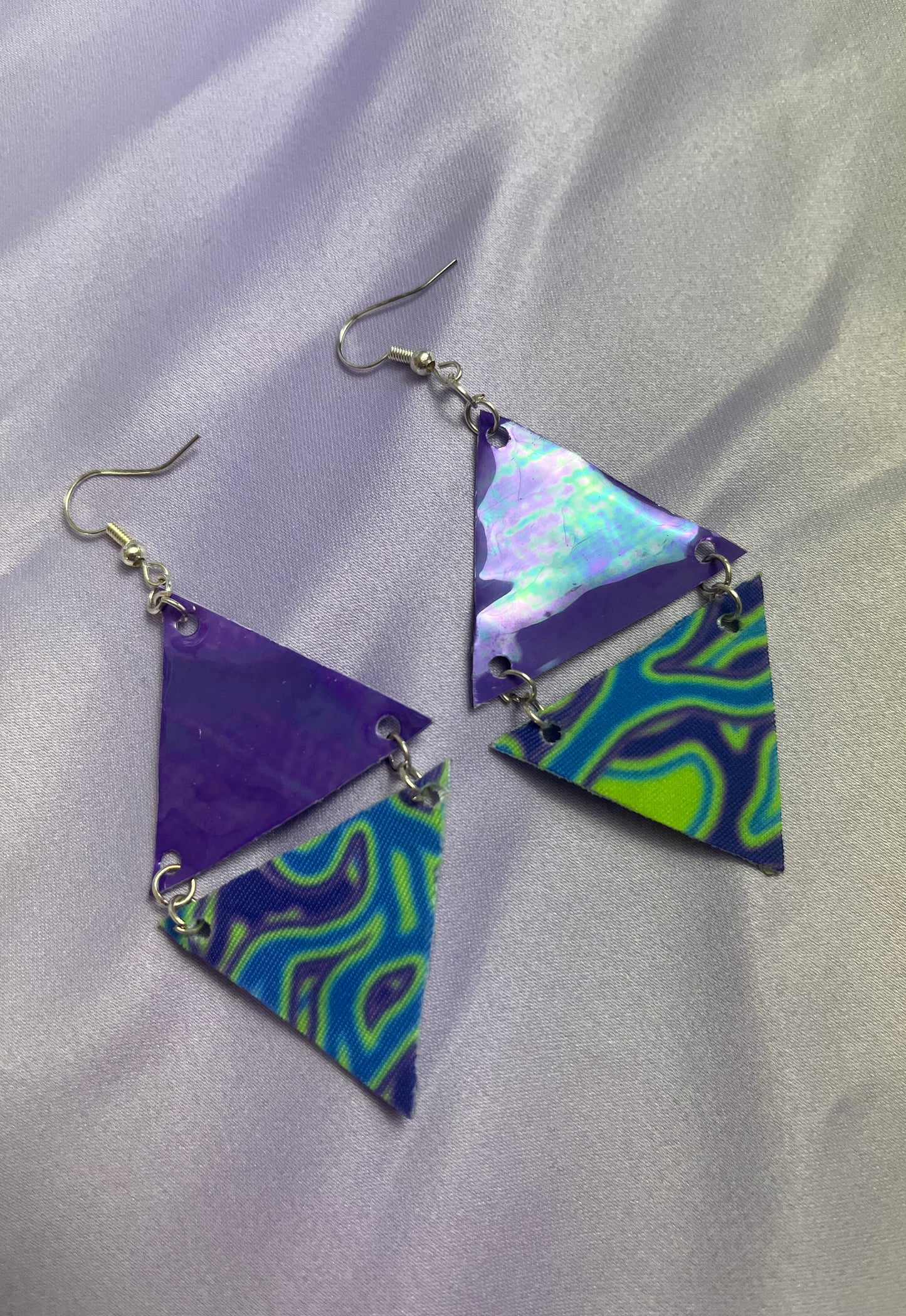 'Acid Spill' Earrings