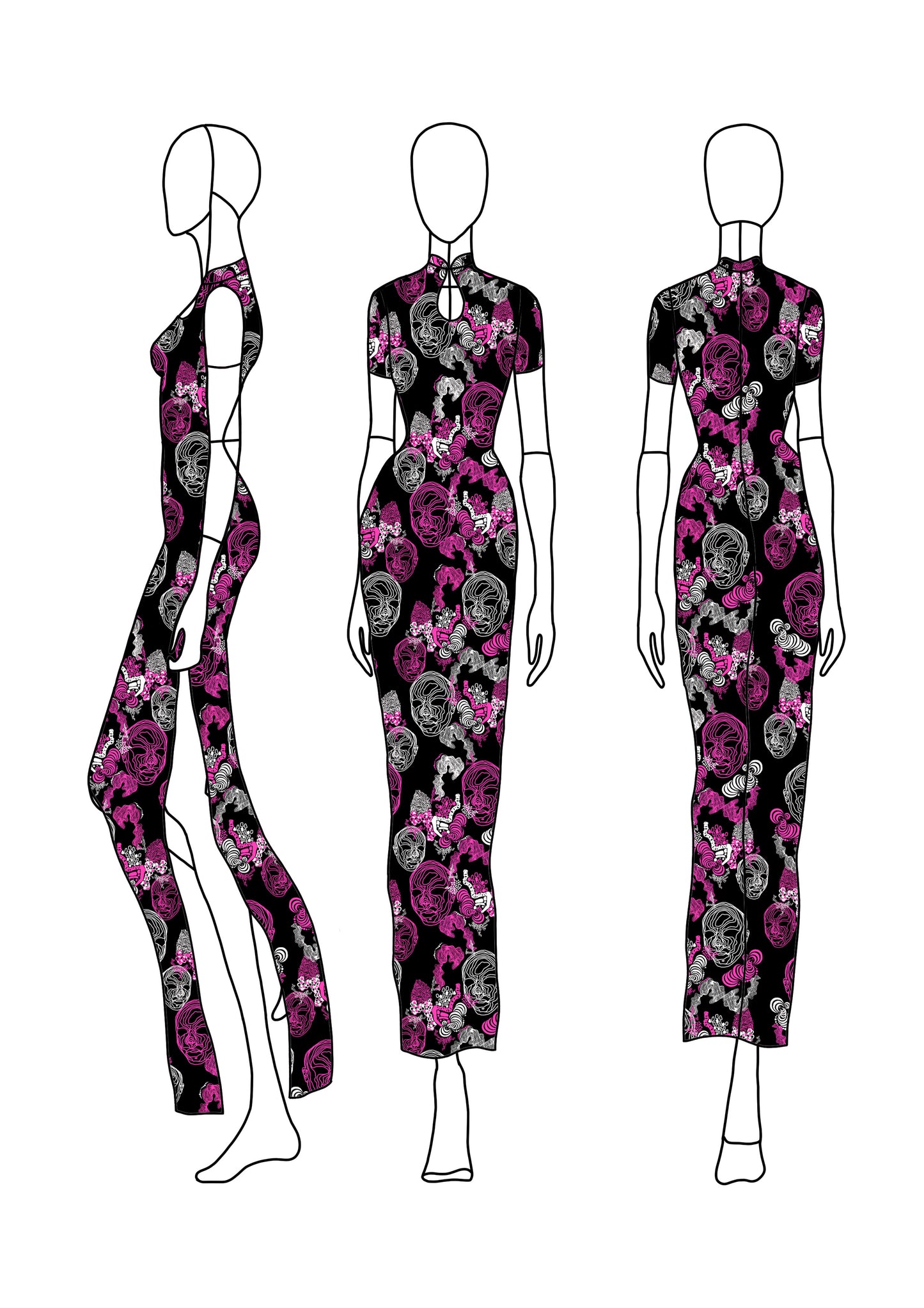 Custom Telepathy Maxi Dress