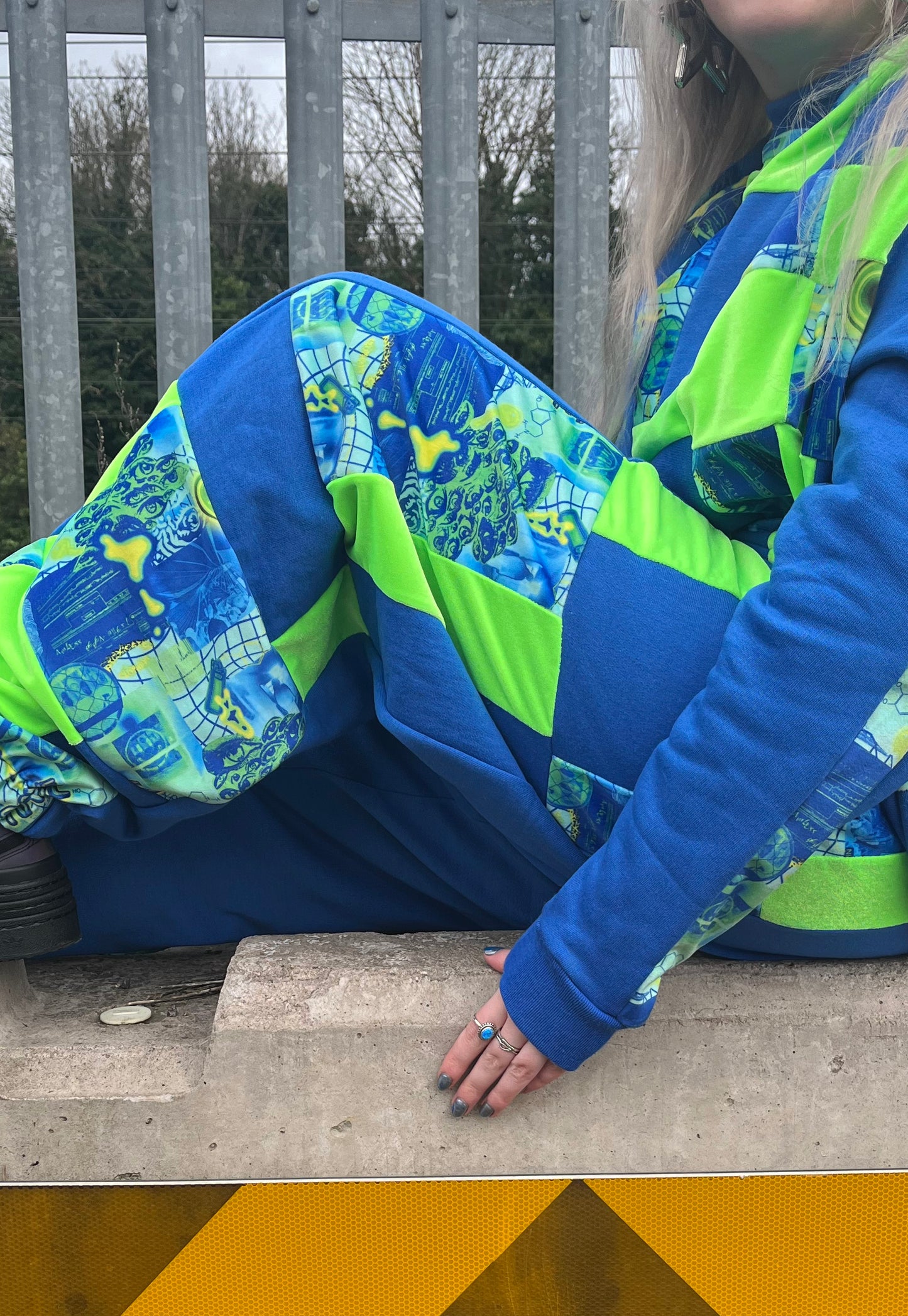 'Delirium' Patchwork Trackies