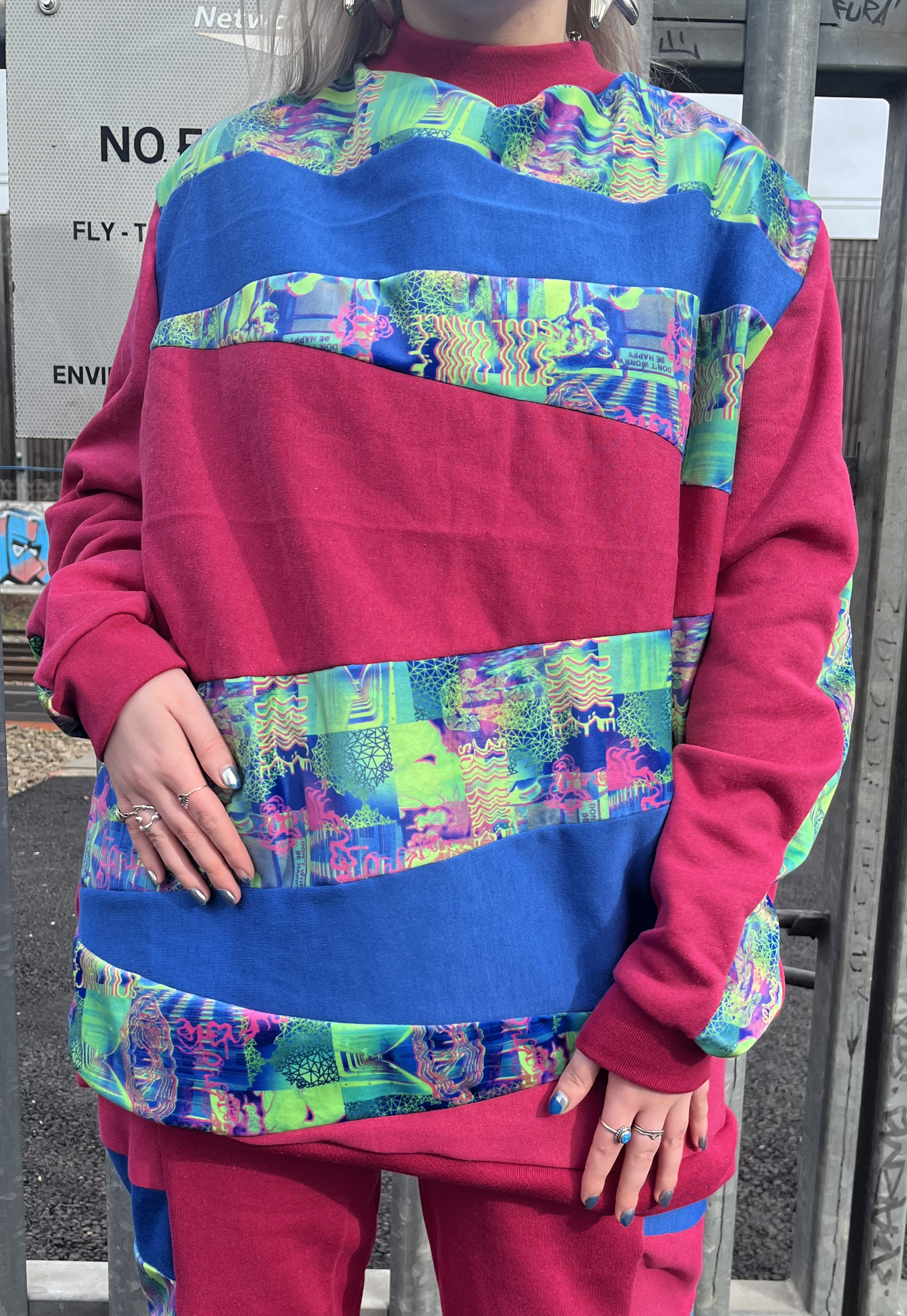 'Soul Dance' Patchwork Sweatshirt