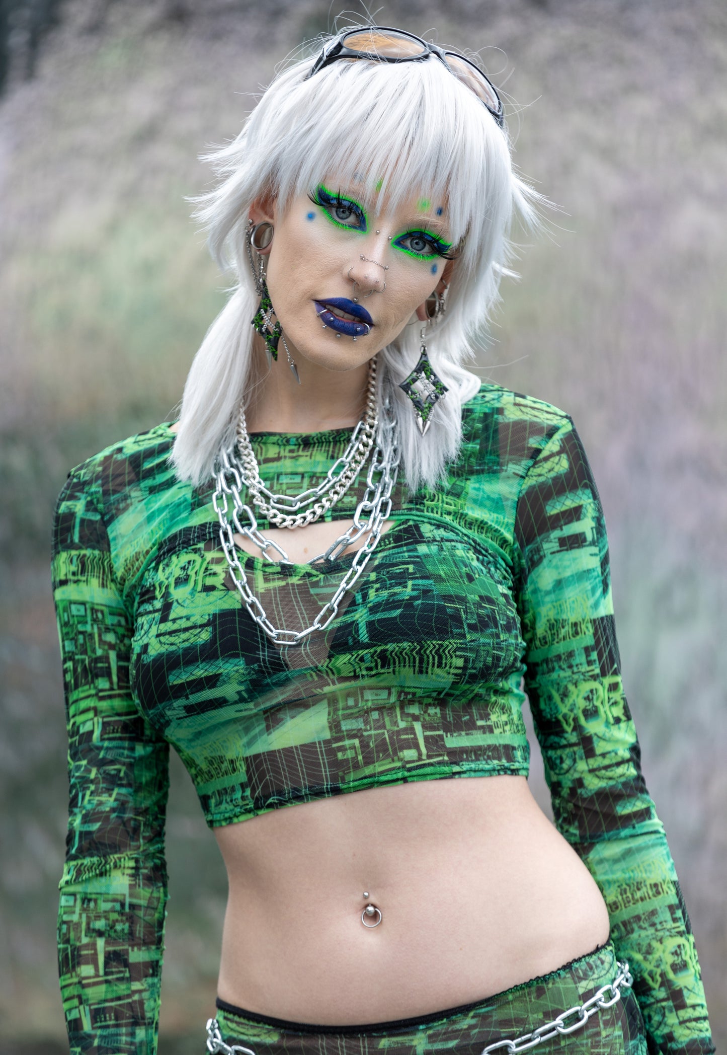 'Vortex' Top - Green