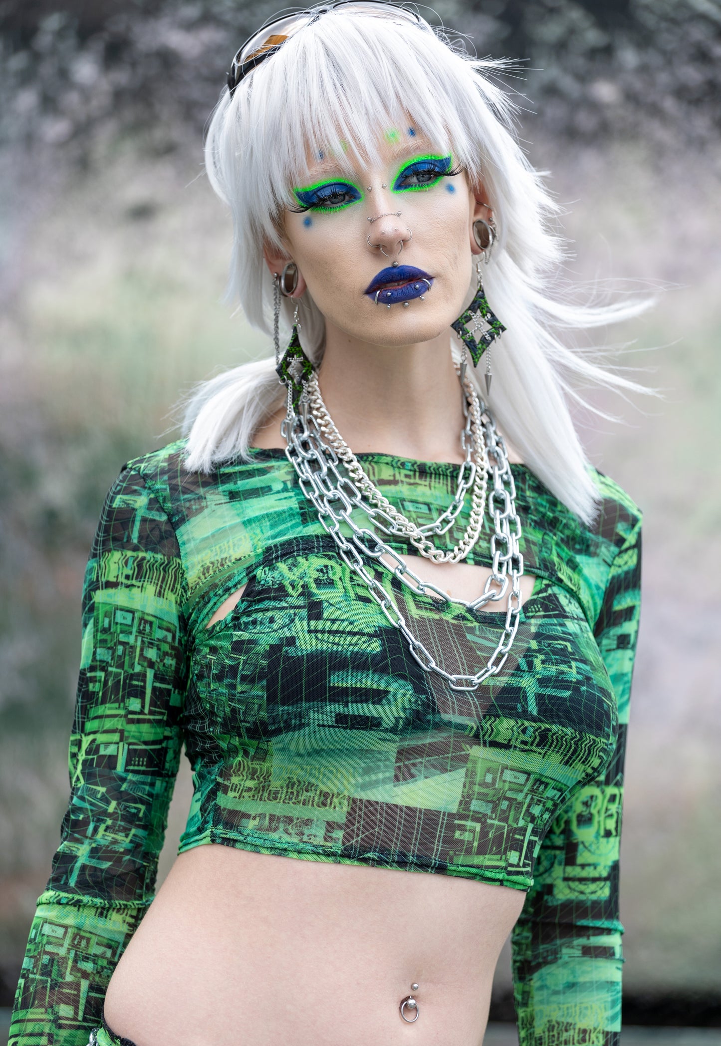 'Vortex' Top - Green