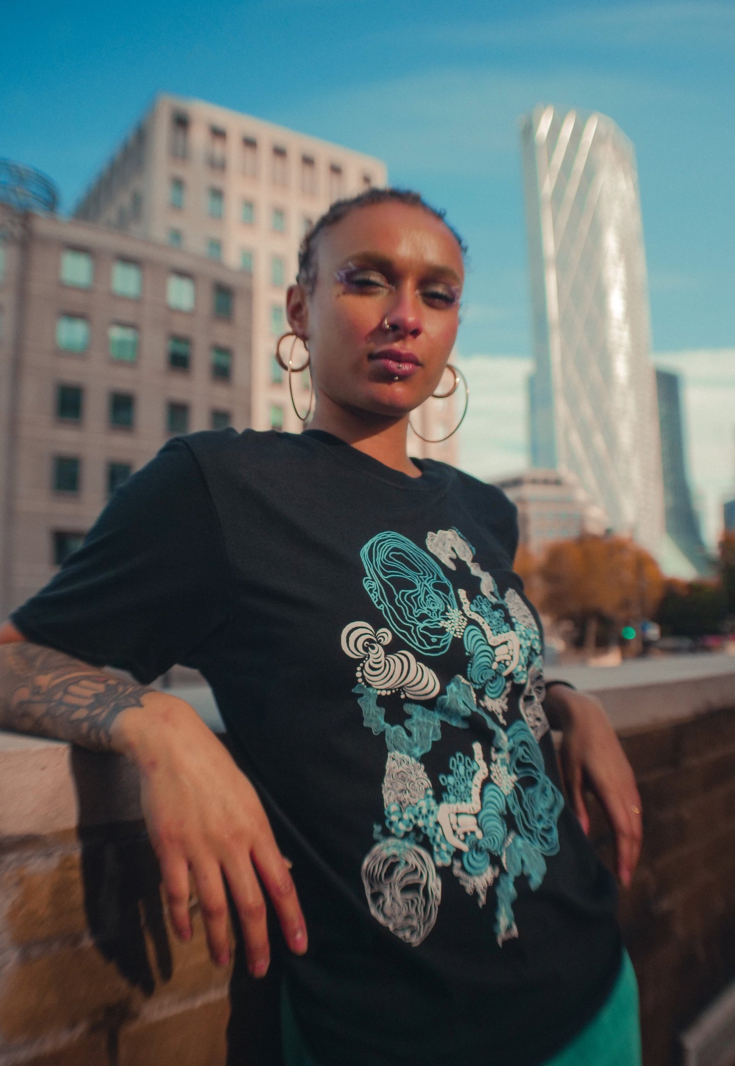 Black Telepathy T-Shirt - READY TO SHIP