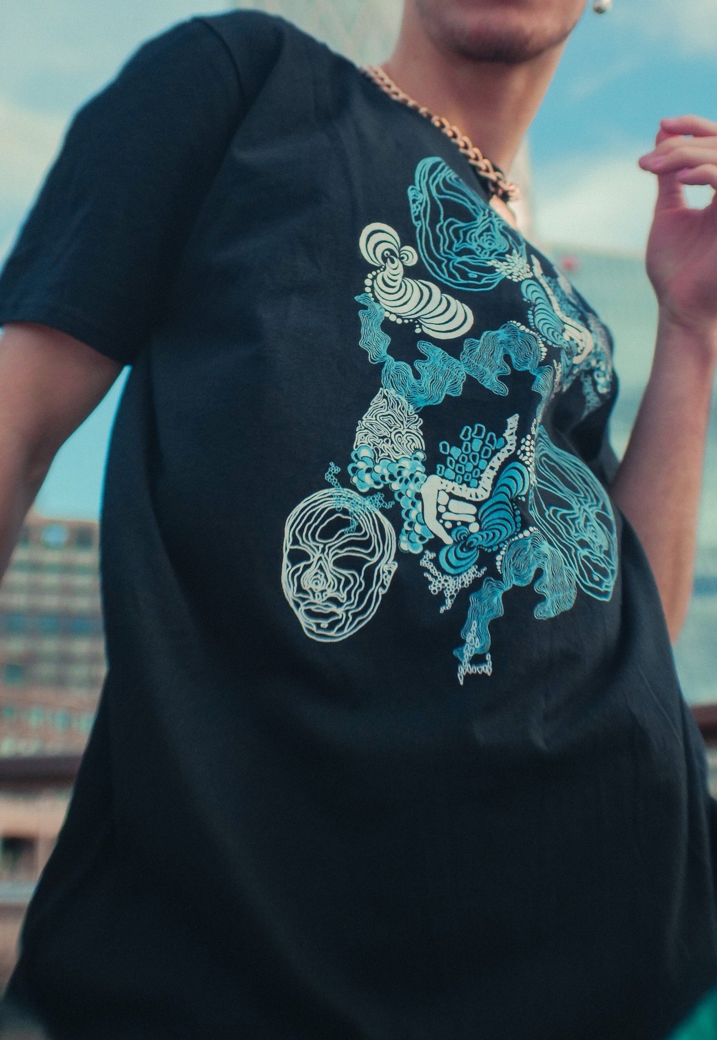 Black Telepathy T-Shirt - READY TO SHIP